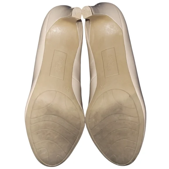 Dexflex Comfort Karma Women's Round Toe Nude Patent Pump High Heel Shoes sz 8.5 - Picture 3 of 10